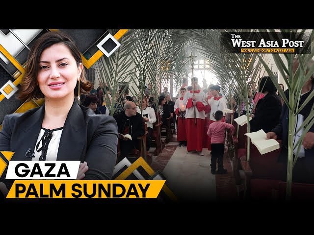 Wartime Mass | Palestinians orthodox Christians celebrate Palm Sunday | The West Asia Post | WION