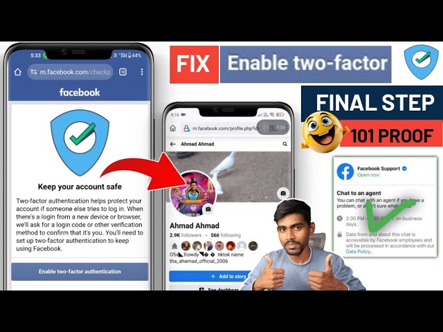 Fix Keep Your Account Safe Facebook 2FA Problem | Facebook keep your account Safe Enable Two Factor