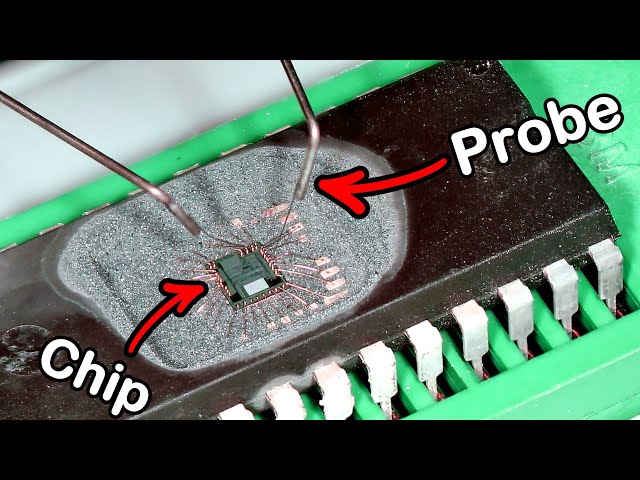 How to probe the silicon inside of a chip | Explained by John McMaster