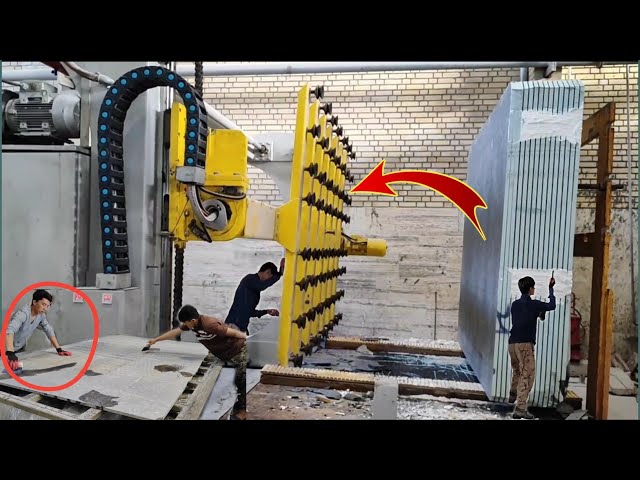 Amazing process | How to Manufacture building stone from mountain rocks,in the world largest factory