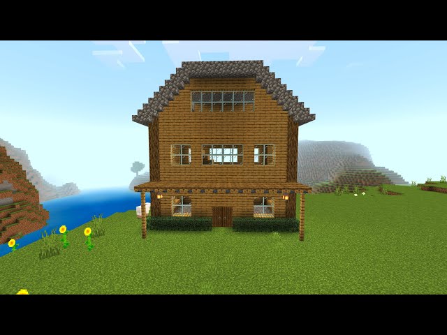 Easy Minecraft Oak House Tutorial