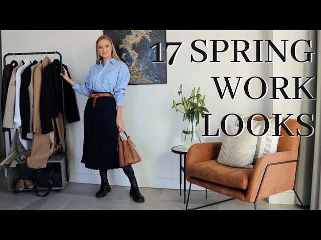 17 WORKWEAR OUTFIT IDEAS FOR SPRING | OFFICE STAPLE WARDROBE