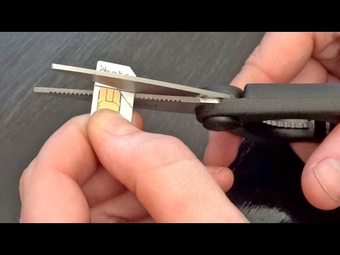 How to cut your SIM card (Micro SIM, Nano SIM - iPhone 5)
