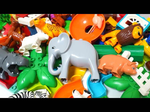Satisfying Building Blocks Marble Run ASMR Very popular! Collection of animal marble coasters