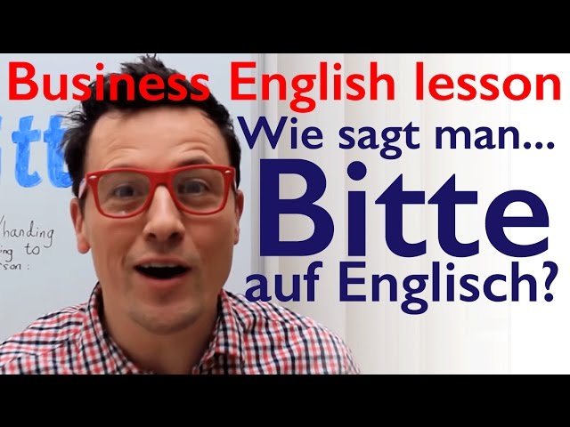 English lesson. Wie sagt man "bitte" auf Englisch? Kostenlos Engisch lernen