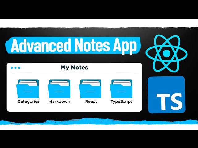 The Perfect Advanced React/TypeScript Project - Markdown Supported Note Taking With Categories