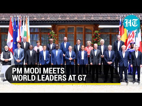 PM Modi meets Biden, Macron, Trudeau at G7 Summit | World leaders converge amid Ukraine war