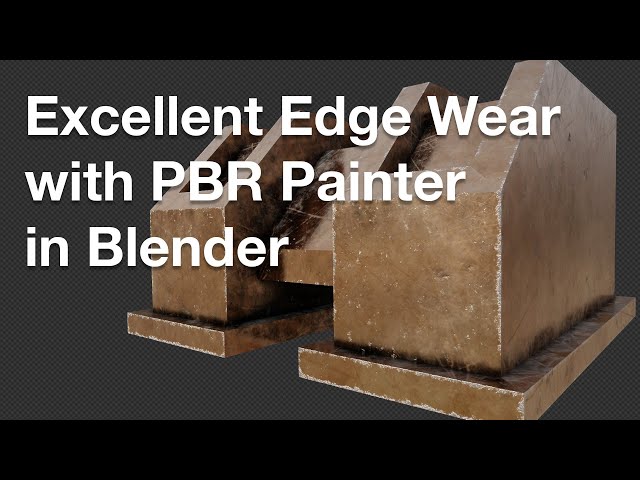Excellent Edge Wear in PBR Painter for Blender