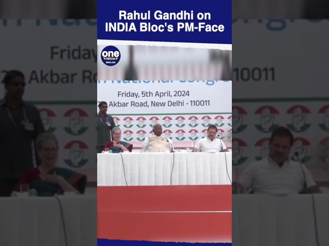 Rahul Gandhi: 'Decision Made by INDIA Alliance' on Prime Ministerial Face | Oneindia News | #shorts