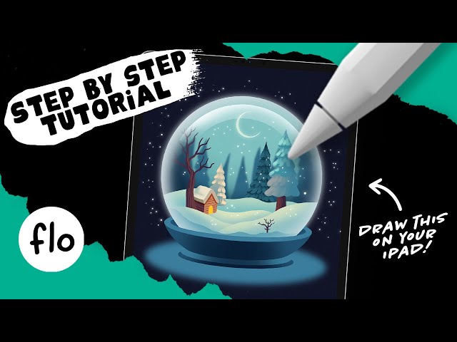 You Can Draw This Cozy Snow Globe in PROCREATE - Step by Step Procreate Tutorial