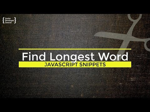 How to find the longest word in a String with JavaScript