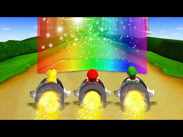 Mario Party Racing Minigames - Mario Party 9, Mario vs Luigi vs Peach