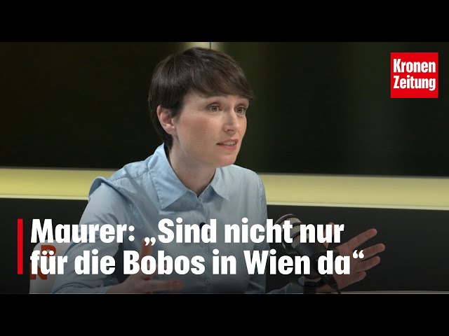 Maurer: „Sind nicht nur für die Bobos in Wien da“ | krone.tv RAINER NOWAK
