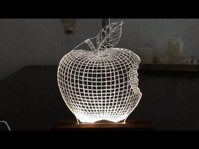 3D Optical Illusion LED Acrylic Lamp - DIY
