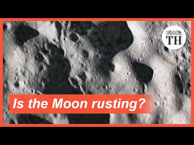 Is the moon rusting?