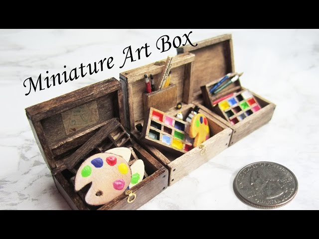 Wooden Box from Popsicle Sticks! DIY Miniature
