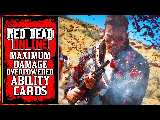 This Build Deals MAXIMUM DAMAGE.. The BEST Ability Cards in Red Dead Online (RDR2 Best Loadouts)