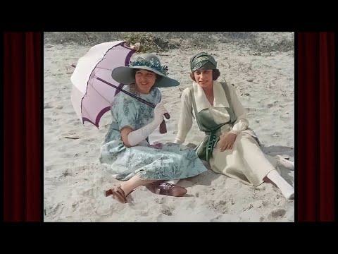 Beach Vacations in the 1920s | AI Enhanced Films 4K 60fps