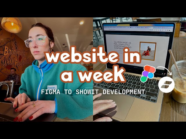 WEBSITE IN A WEEK VLOG | Figma to Showit.co Web Design