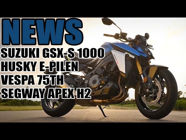 An update for Suzuki’s big naked, a couple of electric models and an expensive birthday for Vespa.