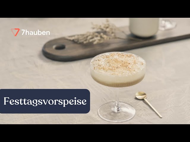 Erdäpfelkaltschale mit Buttermilch-Espuma und Pilzstaub | Festtagsmenüs mit Thomas Hofer | 7hauben