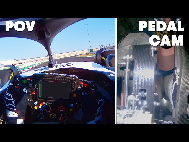 DRIVER'S EYE & PEDALCAM! - Nyck De Vries First Laps In A 2023 AlphaTauri F1 Car