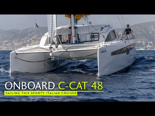 Sailing the C-Cat 48 - a tour around this particularly light, sporty cruising cat