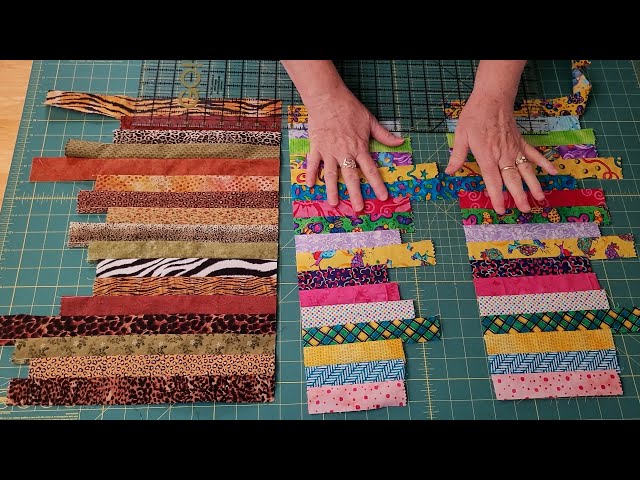 Making 2 complete quilts starting with leftover strip sets.