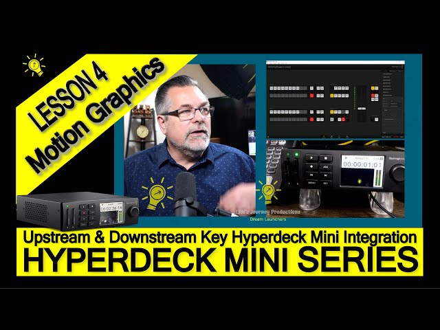 HyperDeck Mini Series, "Motion Graphics Set Up with your Keys", Lesson Four