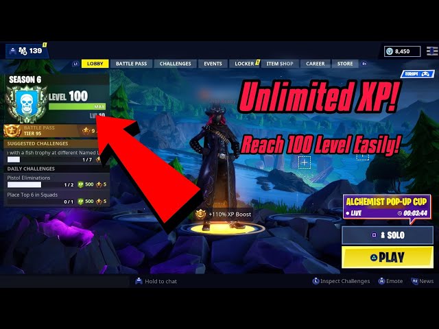 How to get UNLIMITED XP in Fortnite and reach 100 level easily