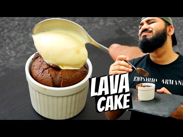 Chocolate Lava Cake with Ice Cream |  Halal Chef
