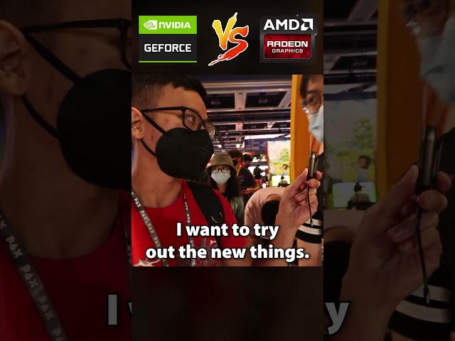 He owns and prefers Nvidia, but would consider AMD #shorts #pcgaming #nvidia #amd