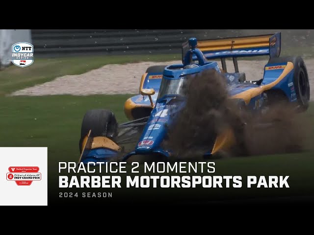 Top moments from Practice 2 // 2024 Children's of Alabama Indy Grand Prix at Barber | INDYCAR