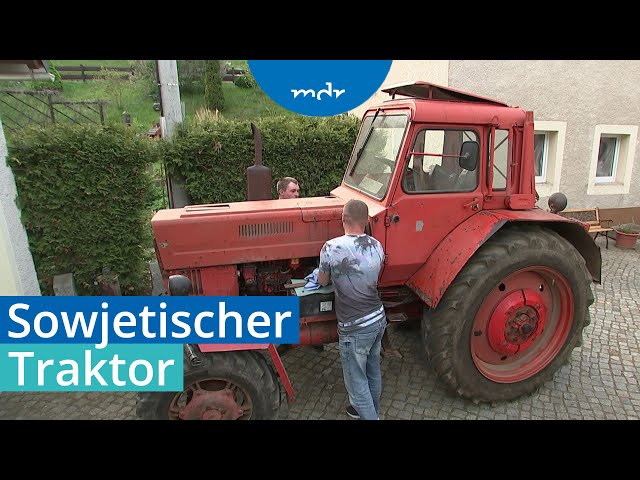 Hobby-Landwirt aus dem Erzgebirge besitzt alten Belarus-Traktor | MDR um 4 | MDR