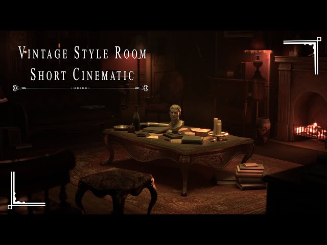 Vintage Style Room (Inspired by Project Bluebook series) - Rendered in Blender