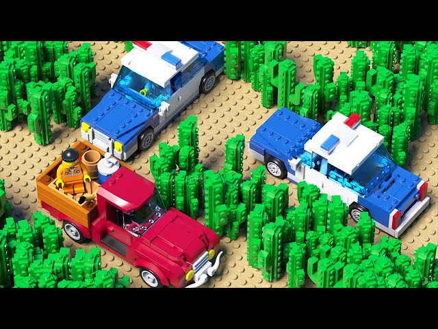 LEGO Prison Break in Desert - Police Chase