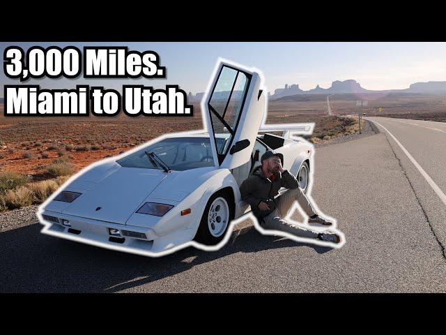 Driving my Lamborghini Countach 3,000 Miles Across the United States.