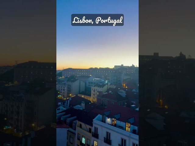 Sunset in Lisbon ~ Moment of Zen 😌 #lisbon #portugal #travel #shorts #sunset #TravelingWithKristin