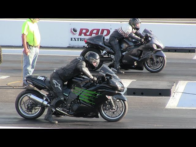 Kawasaki tries to bite Hayabusa-really fast bikes-1/4 mile drag race