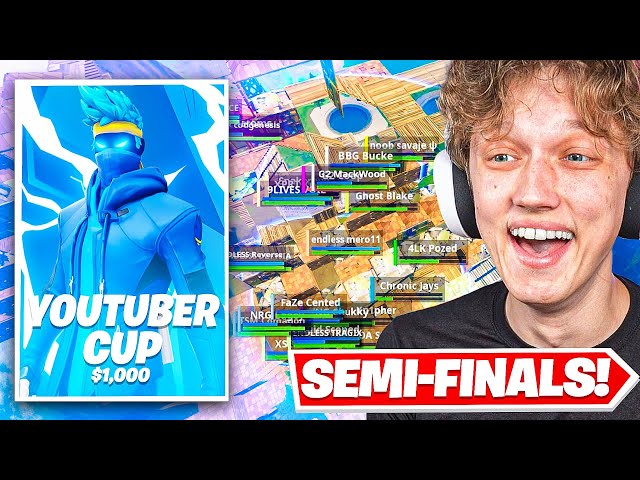 I Hosted SEMI-FINALS for my $1,000 YOUTUBER Tournament in Fortnite