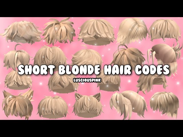 Blonde Boy Hair Codes for Roblox/Bloxburg | Lusci0uspink