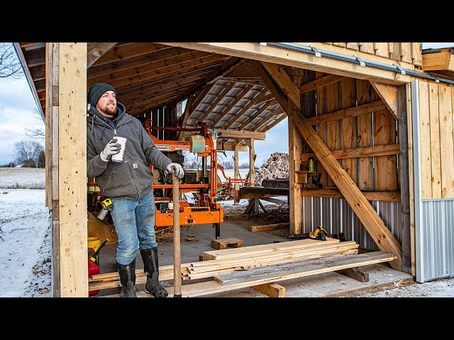 How I built my Sawmill Shed and a tour of my sawmill setup.