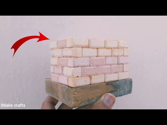 DIY Mini house with Mini Bricks - Bricklaying Model