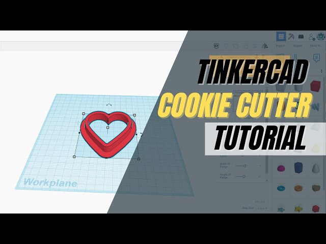 How to turn ANY image into a COOKIE CUTTER on TinkerCAD