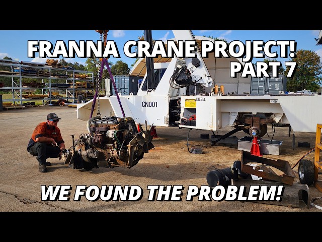 Removing the Engine & We Found the Problem! | Franna Crane Project | Part 7