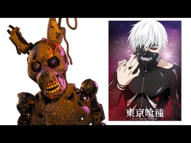 FNAF Security Breach Characters and their favorite ANIME