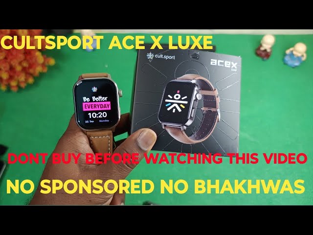 CULTSPORT ACE X LUXE || A BRILLIANT CLASS WITH GREAT ACCURACY WATCH || 1.96"AMOLED DISPLAY UNDER 4K