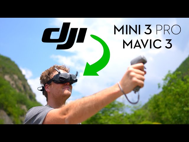 Flying the DJI Mini 3 Pro and Mavic 3 with the DJI FPV Goggles 2