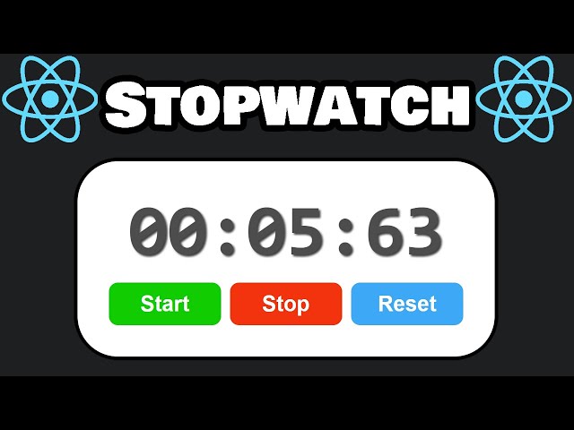 Build a Stopwatch using React in 20 minutes! ⏱