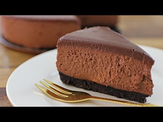 No-Bake Chocolate Cheesecake Recipe (Without Gelatin)